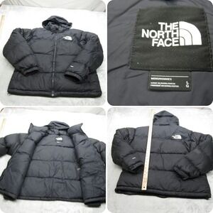 The North Face Down Jacket Men Large Black Thick 1996 Retro Nuptse Puff VTG READ